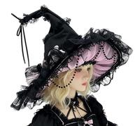 Chapeau de sorcière costume Accessoires Costume Gothique Confortables À | Chapeau de sorcière d'Halloween Pour Fête Scène Performance Maison École Vacances Festival Automne De Camp