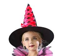 Chapeau de sorcière d'Halloween pour filles | Accessoires de sorcière pour Spooky Halloween, jeu de rôle, fête à thème, chapeau de balai pour la maison, l'école, la scène
