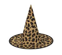 Chapeau de sorcière d'Halloween tendance à imprimé léopard pour femme - Chapeau de fête ultime pour le meilleur costume d'Halloween