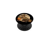 Chapeau de sorcière Dinosaure T-Rex Jack O Lantern Moon Balai PopSockets PopGrip Adhésif