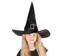 Boland – Chapeau de sorcière Kendra pour enfants, noir, boucle argentée