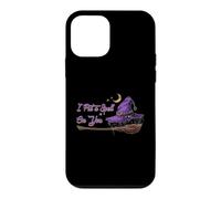 Chapeau de sorcière et Balai avec Inscription « I Put A Spell on You » pour Halloween Coque pour iPhone 12 Mini