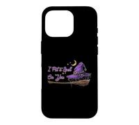 Chapeau de sorcière et Balai avec Inscription « I Put A Spell on You » pour Halloween Coque pour iPhone 16 Pro