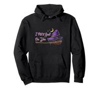Chapeau de sorcière et balai avec inscription « I Put A Spell On You » pour Halloween Sweat à Capuche