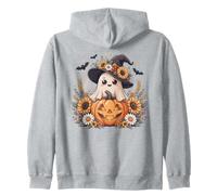 Chapeau de sorcière fantôme Kawaii Citrouille tournesols Halloween Sweat à Capuche