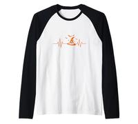 Chapeau de sorcière Heartbeat EKG Line Halloween Manche Raglan