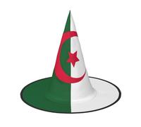 Chapeau de sorcière imprimé drapeau de l'Algérie unisexe pour fêtes de Noël, carnavals et cosplay