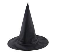 Chapeau de Sorcière Noir pour Femme Chapeau de Sorcière à Visière d'Halloween Accessoire de Costume de Sorcière pour Halloween et Fête de Noël Casquette en Tissu Oxford Chapeau de Sorcière à Visière 1