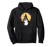 Chapeau de sorcière Panda drôle Halloween Balai bâton Magique Ours Sweat à Capuche