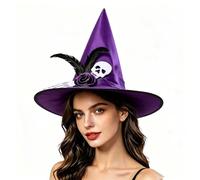 Chapeau De SorcièRe Pointu Halloween, Chapeaux Pointus Chapeau Sorciere Large Bord Avec Voile Pour Une FêTe CostuméE, Halloween, Les Vacances SpéCiales, Les RéUnions De Famille, Les Anniversaires#