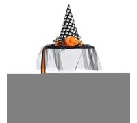 Chapeau De Sorcière Pour Halloween, Accessoire De Chapeau De Sorcière D'Halloween, Accessoires De Déguisement Pour Fêtes Coiffures Et Costumes Pour Adultes Et Usage Extérieur Et