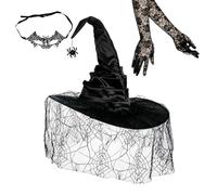 Chapeau de sorcière pour Halloween, bal masqué, cosplay, accessoire | Bandeau de jeu de rôle pour cosplay, carnaval, spectacle, fête, bal masqué, concert