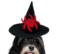 Chapeau de sorcière pour petit chien | Chapeau de sorcière d'Halloween, accessoire de costume réglable pour spectacle de scène, festival, célébration, réunion de famille, bal masqué, théâtre, fête
