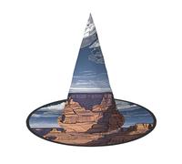 Chapeau de sorcière réglable pour homme et femme, chapeau d'Halloween du Grand Canyon, accessoire de fête d'Halloween, chapeau de magicien pointu pour cosplay, carnaval, bal masqué, 1 pièce