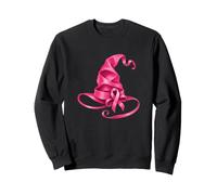 Chapeau de sorcière Ruban Rose Cancer du Sein Halloween Sweatshirt