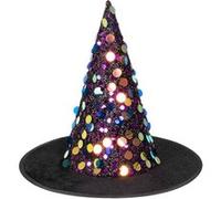 chapeau de sorcière sequin - boland 00909 Noir G