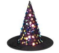 Chapeau de sorcière Sequina - BOLAND - Noir - Adulte - Femme - Extérieur