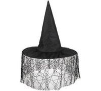 chapeau de sorcière toile araignée adulte - boland 97002 Noir G