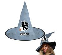 Chapeau de sorcière Wicked, Chapeau de sorcière d'Halloween personnalisé pour femme, pour accessoires de costume de mascarade, chapeau d'Halloween Gandalf à large bord, style mascarade. (Style 2)