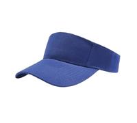 Chapeau de Sport d'extérieur, Chapeau de Soleil d'été for Hommes et Femmes, visière réglable en Coton, Protection UV, Haut Vide, Solide, Sport, Tennis, Golf, Course à Pied(Navy Blue)