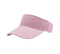 Chapeau de Sport d'extérieur, Chapeau de Soleil d'été for Hommes et Femmes, visière réglable en Coton, Protection UV, Haut Vide, Solide, Sport, Tennis, Golf, Course à Pied(Pink)