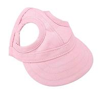 Chapeau de sport pour animal de compagnie et chat - Casquette d'extérieur Sunbonnet réglable à rayures d'été - Emballage socialme-eu(M-)