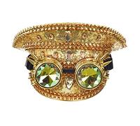 Chapeau de style steampunk pour adultes Fedora scintillant pour enterrement de vie de jeune fille, festival de musique, carnaval, spectacle, spectacle
