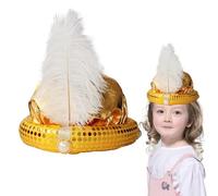 Chapeau de sultan pour homme, turban avec perles et superbe motif à paillettes pour un aspect brillant