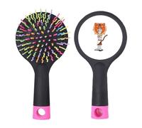 Chapeau de tigre égyptien salon démêlant brosse à cheveux coussin base