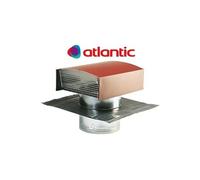 ATLANTIC - Sortie de toiture VMC 125 mm métallique pour tuile rouge