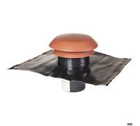 Chapeau de toiture plastique finition tuile - Ø 125 mm - CARA - Anjos