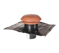 Chapeau de toiture plastique finition tuile - Ø 125 mm - CARA - Anjos