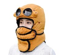 Chapeau de trappeur - Chapeau chaud coupe-vent | Bonnet et cache-cou, lunettes et masques amovibles pour temps froid pour homme et femme - Sports de plein air, équitation, camping, cyclisme, course à