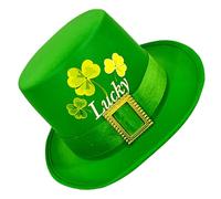 Chapeau de trèfle vert pour fête de la Saint-Patrick - Chapeau haut pour les vacances, la fête nationale irlandaise - Accessoires de festival