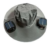 Chapeau de ventilateur à bord - 9,9 x 5,1 x 7,6 cm - Chapeau de protection UV - Équipement de refroidissement en plein air - Système personnel mains libres pour homme et femme - Randonnée - Jardinage