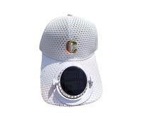 Chapeau De Ventilateur À Énergie Solaire | Chapeau En Maille Respirant En Charge USB Avec Ventilateur - Paire De Coiffure Unisexe Unisexe 3 Vitesses De Soleil Pour Camping Plage D