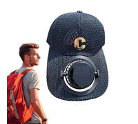 Chapeau de ventilateur à énergie solaire, chargement USB, chapeau en maille respirante avec ventilateur | Pare-soleil canard 3 vitesses unisexe pour homme et femme pour voyage, plage, cyclisme, course