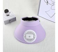 Chapeau de ventilateur d'extérieur pour femmes, réglable, vide, protection solaire Anti-UV, grand bord avec chargeur USB, ventilateur de refroidissement, chapeau de soleil de voyage pour la plage-Viol