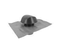 Chapeau de ventilation D100 anthracite avec collerette d'étanchéité NICOLL VVE10A