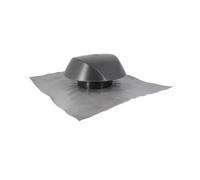 Chapeau de ventilation D160 anthracite avec collerette d'étanchéité NICOLL VVE16A