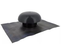 Chapeau de ventilation Gris anthracite Ø125 mm avec collerette d'étanchéité - CDT12