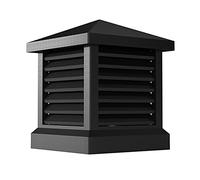 Chapeau De Ventilation Hotte, Chapeau De Cheminée De Toit De Villa En Alliage D'aluminium Ventilation De Cheminée Carrée Évacuation Des Fumées Persienne Anti-Pluie Capuchon Coupe-Vent,300x300x300mm