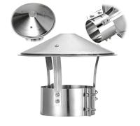 Chapeau de Ventilation Multifonctionnel Pluie pour Toit, Hapeau De Cheminée en Acier Inoxydable 304, Chapeau Pluie Toiture pour Conduit Cheminée(220mm(8.7in))