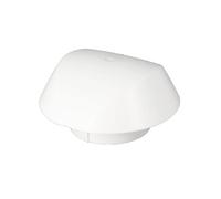 Chapeau de ventilation sans moustiquaire Ø125 blanc