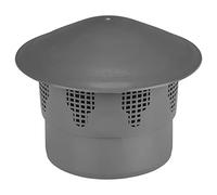 Chapeau de ventilation toiture mâle Ø 160mm Évent de toiture d'égout sanitaire Gris