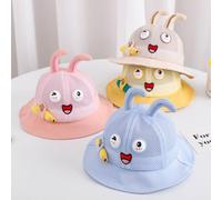 Chapeau De Visage Smiley Pour Enfants 1-3 Ans, Kawaii, Pare-Soleil D'été, Chapeau De Pêcheur Pour Bébés, Filet Doux Avec Sangle