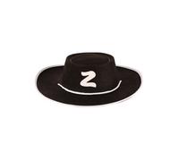 Chapeau de Zorro Enfant noir-blanc Cavalier Masque Bandit - Accessoire deguisement