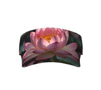Chapeau décontracté avec motif lotus rose brillant, convient pour les sports de plein air, accessoires de mode quotidiens