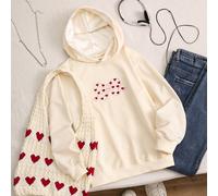 Chapeau décontracté et moelleux style léopard pour préadolescentes, motif étoile à cinq branches et imprimé léopard, convient pour le style de rue, Sweat-shirt à capuche 8Y,9Y,10Y,11Y,12YFruits & légu