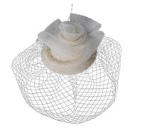 Chapeau décoratif en maille douce avec clip de base robuste pour costumes, anniversaires, réunions de famille, accessoires de mode de printemps